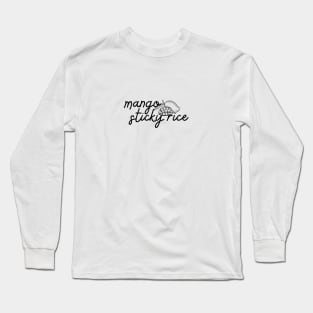 mango sticky rice - black - with sketch Long Sleeve T-Shirt